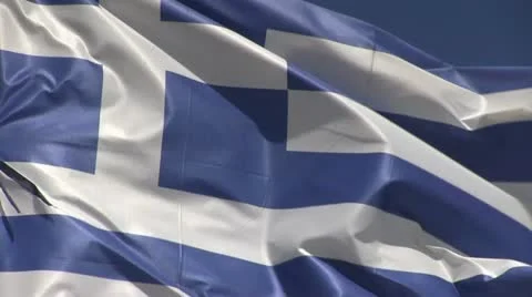 Greece flag Видео 12392428