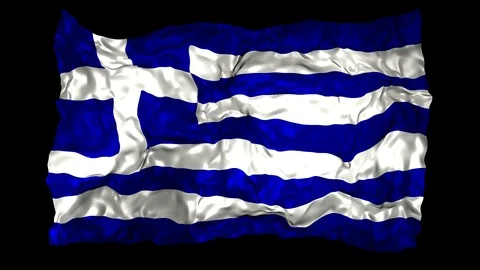 Greece flag Stock Footage 110809580