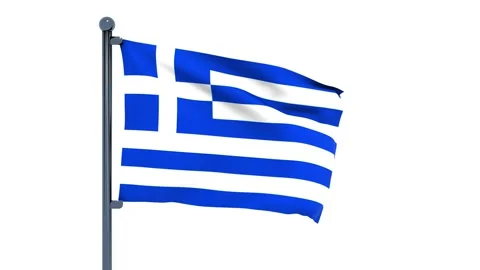 Greece Flag Stock Footage 150197666
