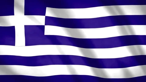 Greece Flag  Stock Footage 188124631
