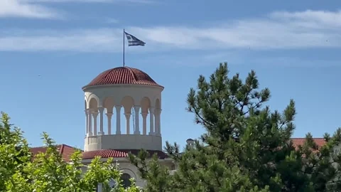 Greece Flag Vídeo Stock 202419448