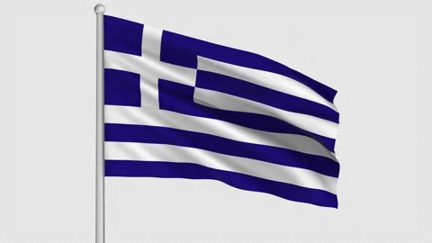 Greece Flag Stock Footage 208474740