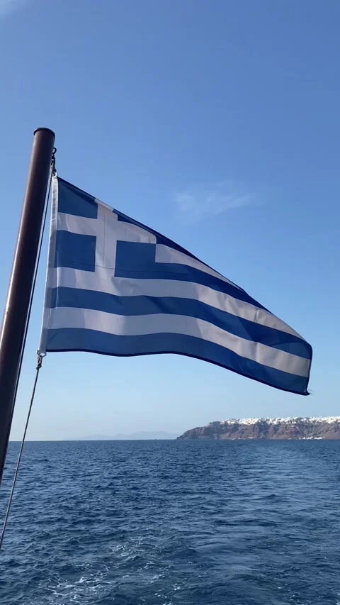 Greece Flag Stock Footage 230964693