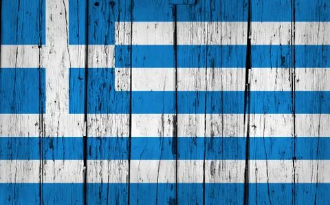 Greece flag grunge background Stock Illustration