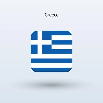Greece flag icon 스톡 일러스트