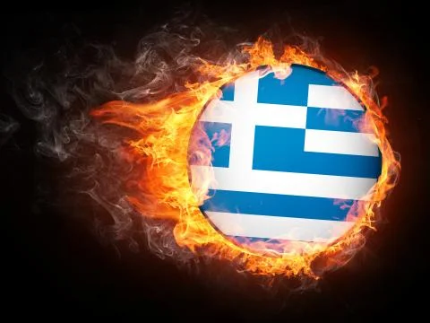 Greece Flag Stock Illustration