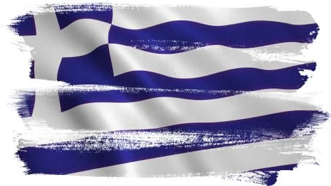 Greece Flag Stock Illustration