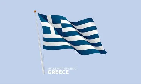 Greece flag Stock Illustration