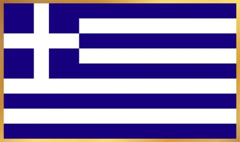 Greece Flag Illustration Stock Illustration