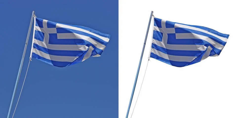 Greece flag Stock Photos