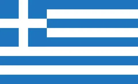 Greece flag. Simple vector Greece  flag Stock Illustration