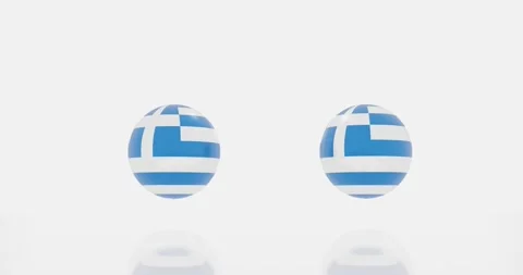 Greece flag symbol Video stock 189416414