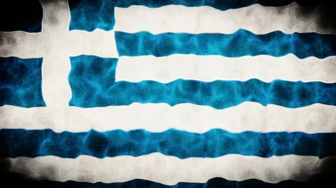 Greece Flag V2 Loop 스톡 동영상 33740201