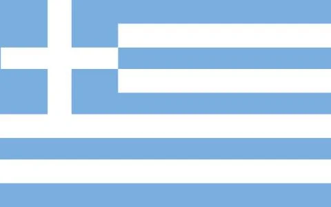 Greece flag vector graphic. Rectangle Greek flag illustration. Greece country Stockillustratie