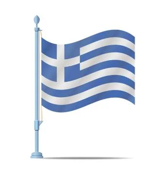 Greece flag vector イラスト素材