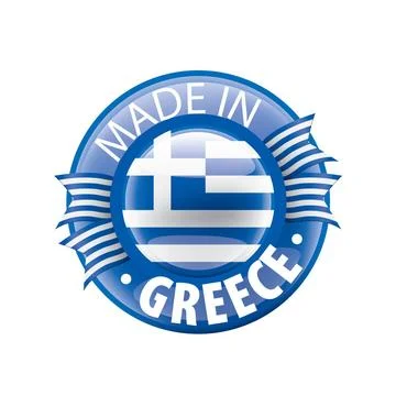 Greece flag, vector illustration on a white background. Greece flag, vecto... Stock Photos
