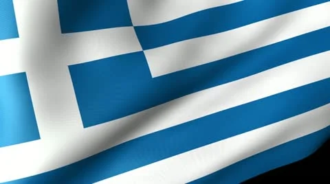 Greece Flag Waving Stock-Footage 12205615