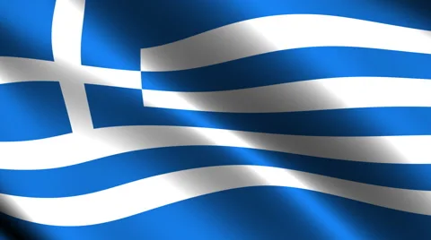 Greece flag waving in the wind. Looping animation Stock-Footage 39961421