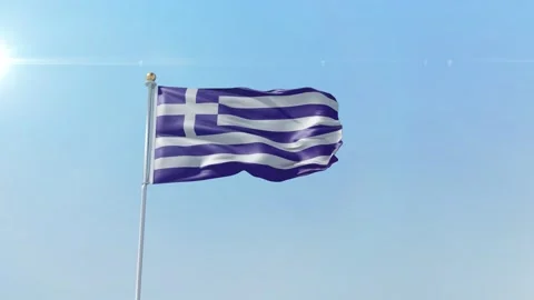 Greece  flag zoom alpha sky Stock-Footage 139743972