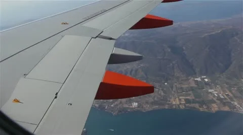 Greece form plane 3 - mountains and sea Video stock 12584711