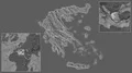 Greece framed and extracted. Bilevel 4k or 4k+ Resolution