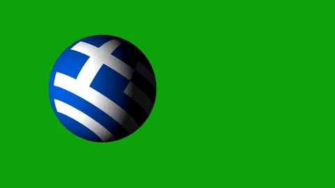 Greece on green background Stock Footage 74971036