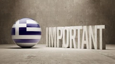 Greece. Important  Concept. Illustrazione stock