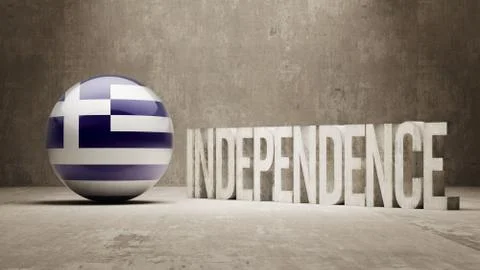 Greece. Independence Concept. Stock Illustration