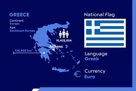 Greece Infographic Stock Illustration