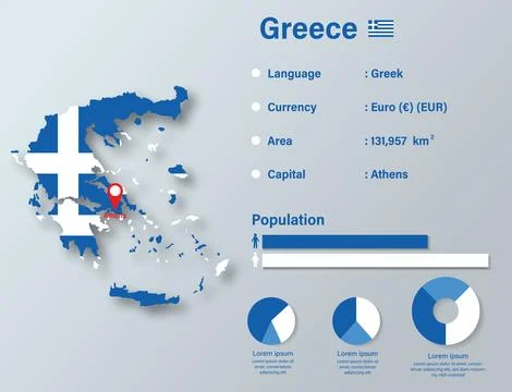 Greece Infographic Stock Illustration