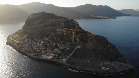 Greece island sunset time Video stock 106946454