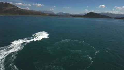 Greece Jetski Pan Stock Footage 167804526