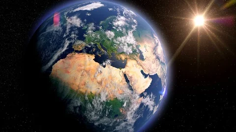 Greece Map With Borders, View From Space, Earth Globe Video stock 86650129