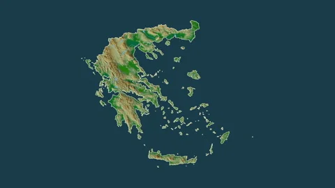 Greece Map Cartoon Regions Physical Stock Video Pond5   Greece Map Cartoon Regions Physical Footage 241834607 Iconl 