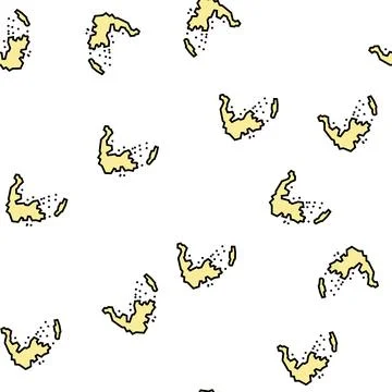 Greece map civilization vector seamless pattern Illustrazione stock