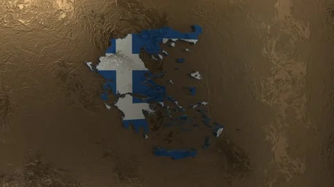 Greece Map Stock Footage 277924343