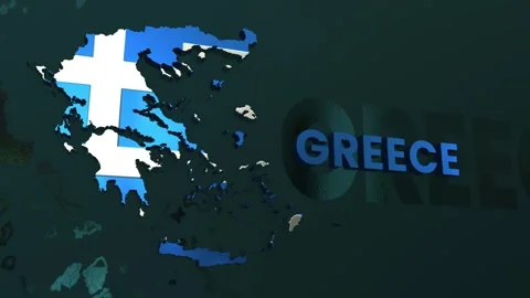 Greece Map Stock Footage 279745128