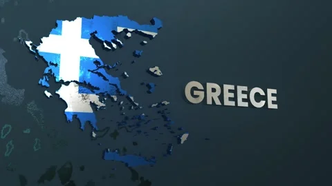 Greece Map Stock Footage 279745646