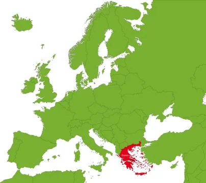 Greece map Stock Illustration