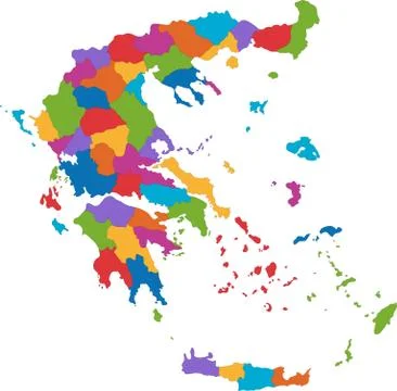 Greece map Stock Illustration