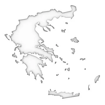 Greece map Fotos Stock