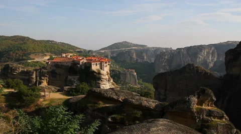 Greece, Meteora, monastery Holy Trinity 動画素材 36292267