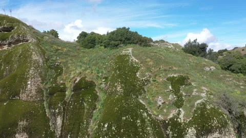 Greece Meteors flying drone over rocks. Kalampaka city. Video stock 145707928