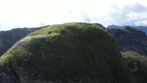 Greece Meteors flying drone over rocks. Kalampaka city. Stock Footage 145708189