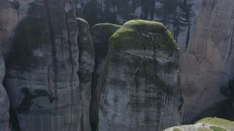 Greece Meteors flying drone over rocks. Kalampaka city. Stock-Footage 145708657