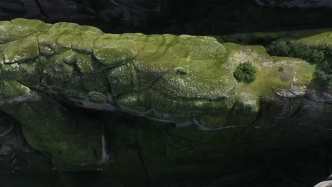 Greece Meteors flying drone over rocks. Kalampaka city. 库存影片 145708902