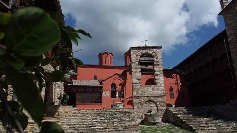 Greece, Mount Athos, Holy Monastery of Xenophon, August 20, 2014. Video stock 73268005
