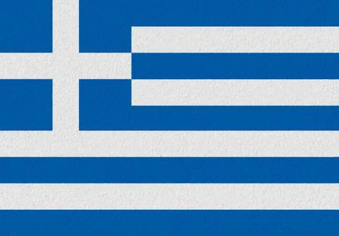 Greece paper flag Stock Illustration