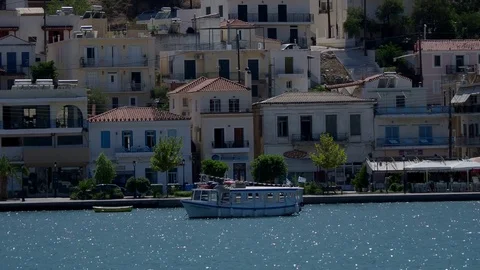 Greece poros Stock Footage 80078140