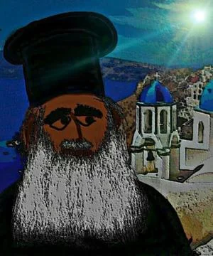 Greece  PRIEST Stock Illustration